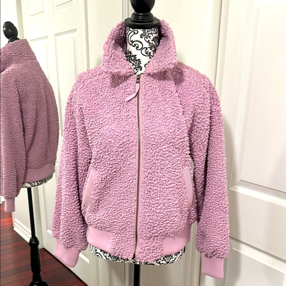Cozy Pink/Purple Sherpa Jacket